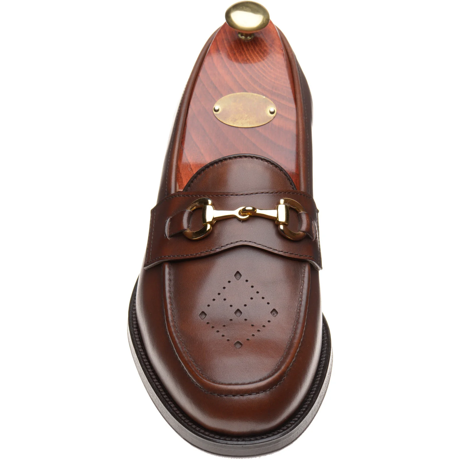 Wildsmith Model 51 mens rubber-soled loafers in cognac calf - Image 2
