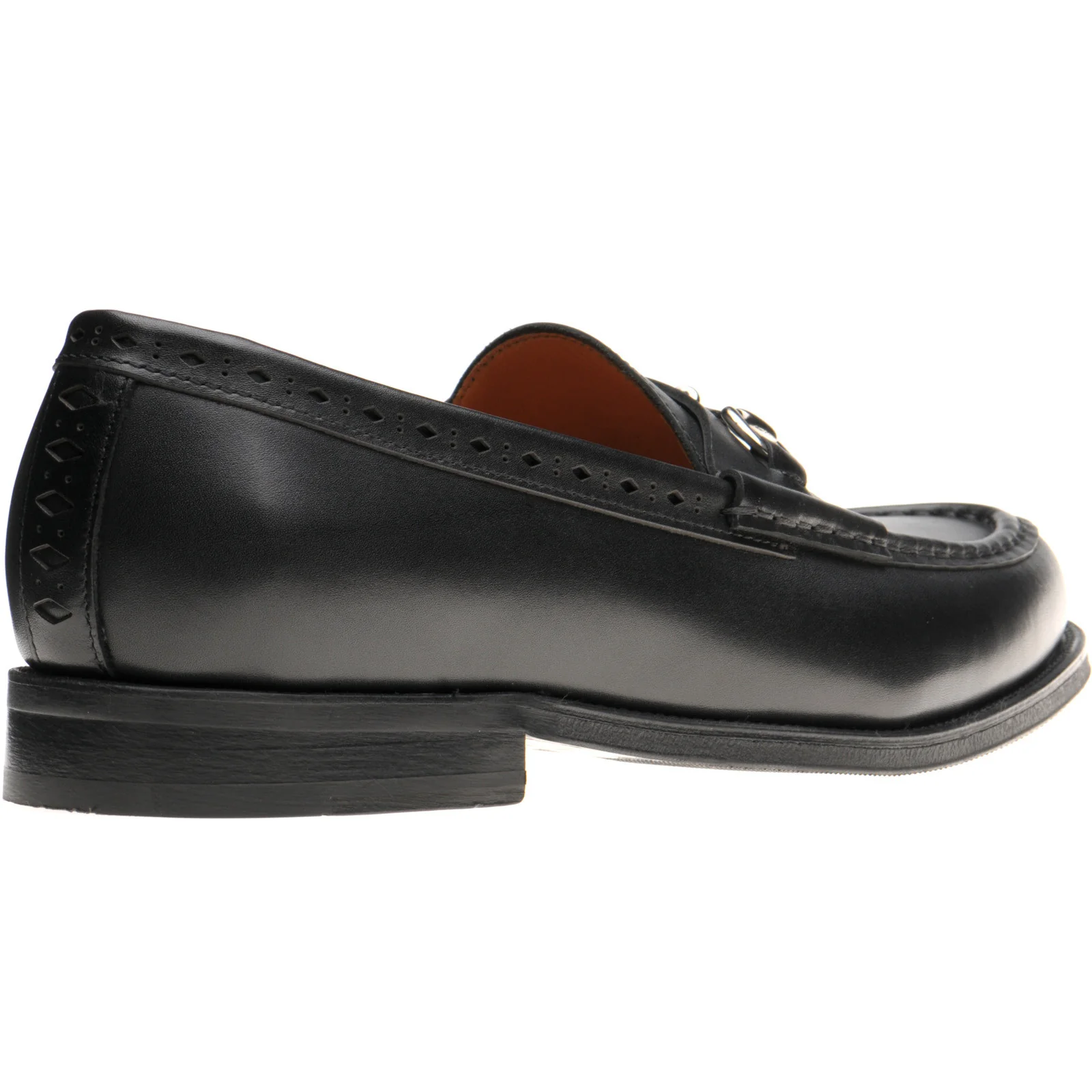 Wildsmith Model 53 mens rubber-soled loafers in black calf - Image 4