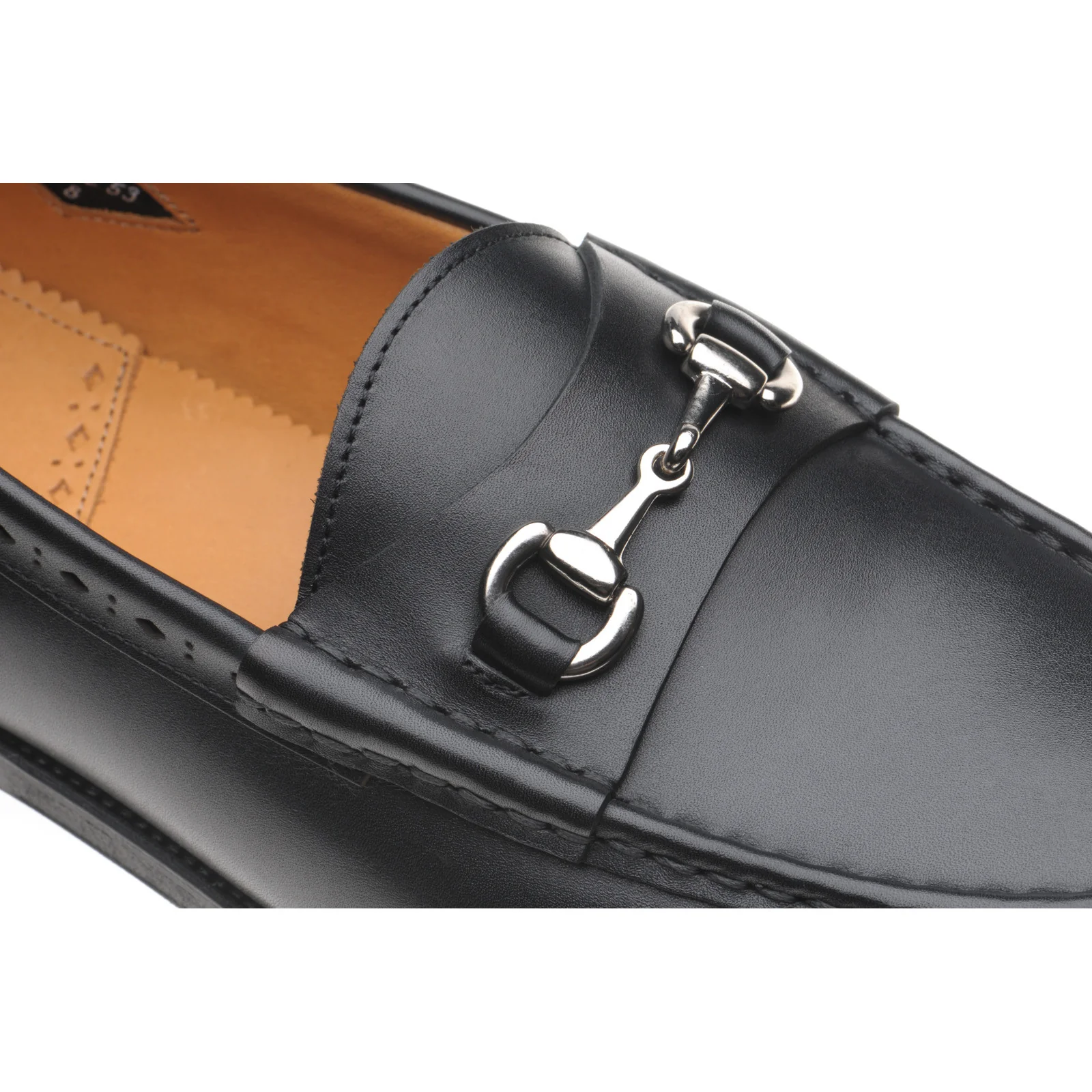 Wildsmith Model 53 mens rubber-soled loafers in black calf - Image 5