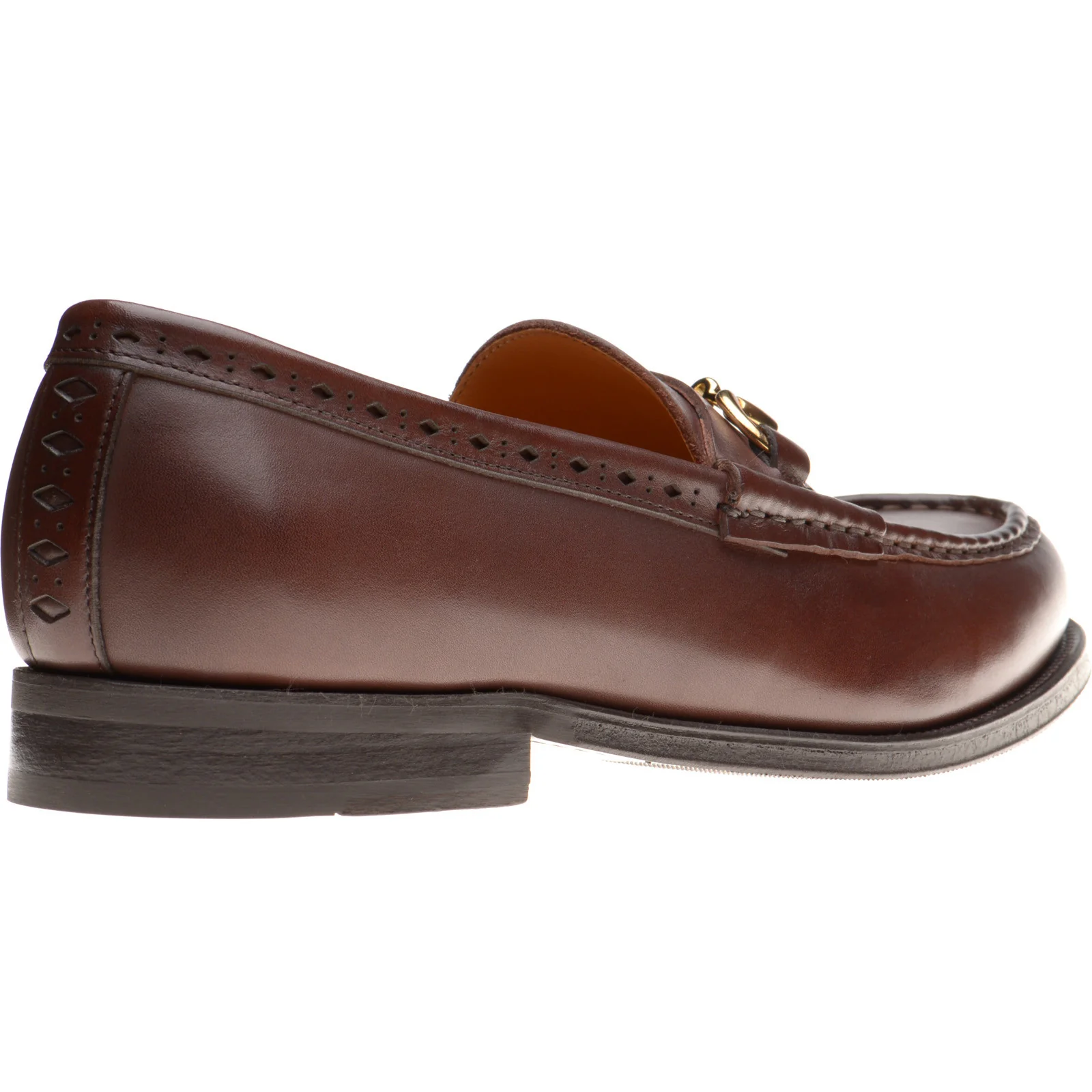 Wildsmith Model 53 mens rubber-soled loafers in conker calf - Image 4