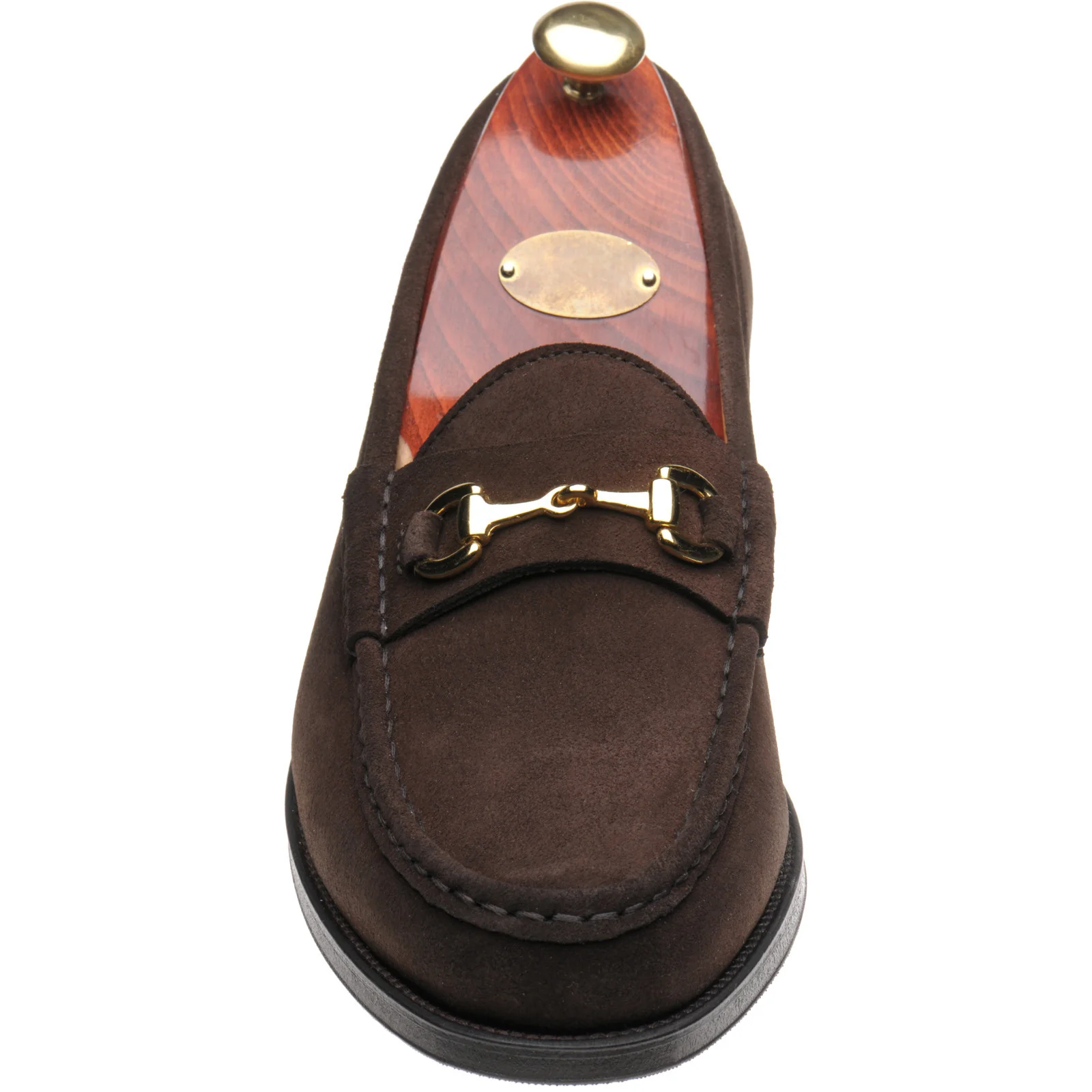 Wildsmith Model 53 mens rubber-soled loafers in dark brown suede - Image 2