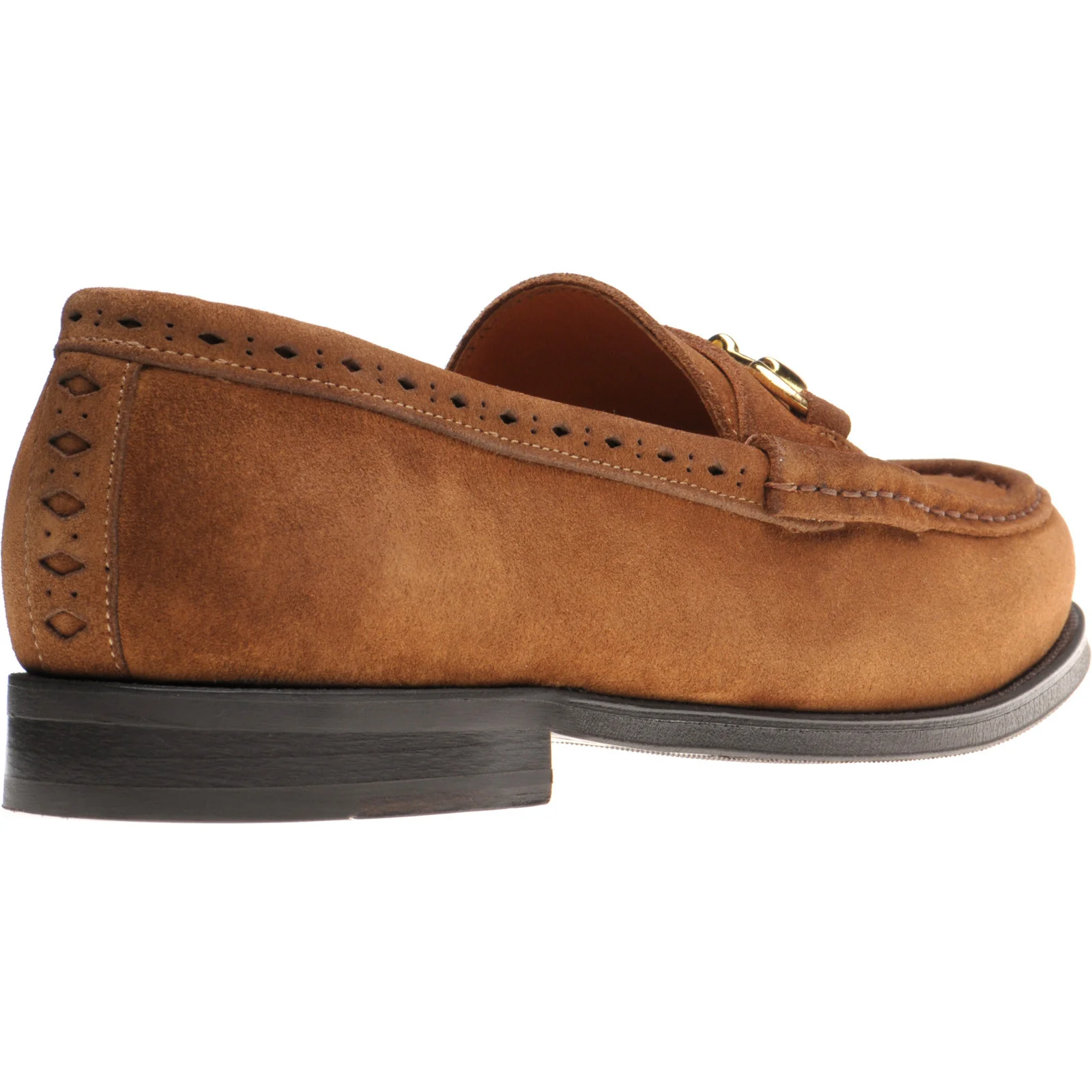 Wildsmith Model 53 mens rubber-soled loafers in tan suede - Image 4