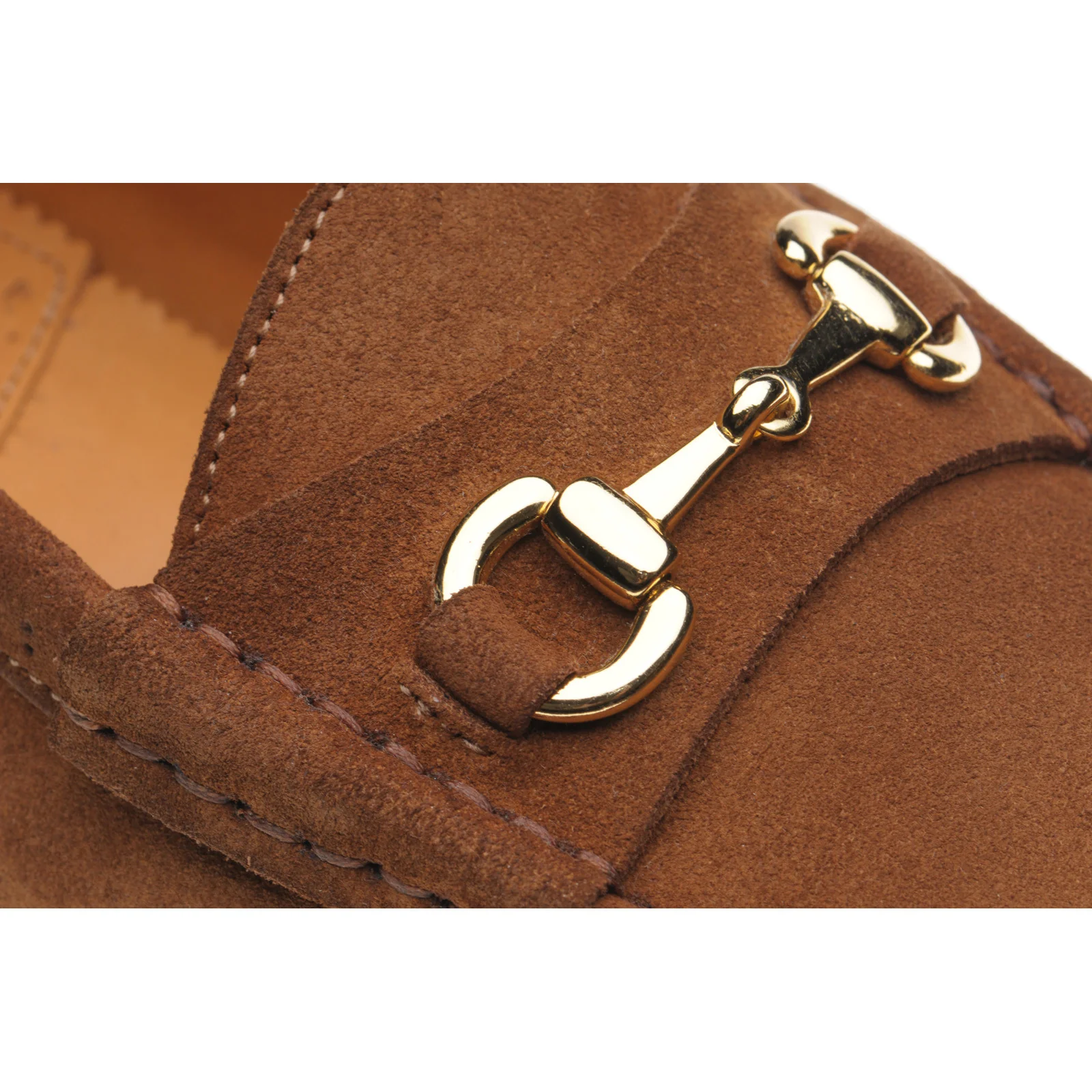 Wildsmith Model 53 mens rubber-soled loafers in tan suede - Image 5
