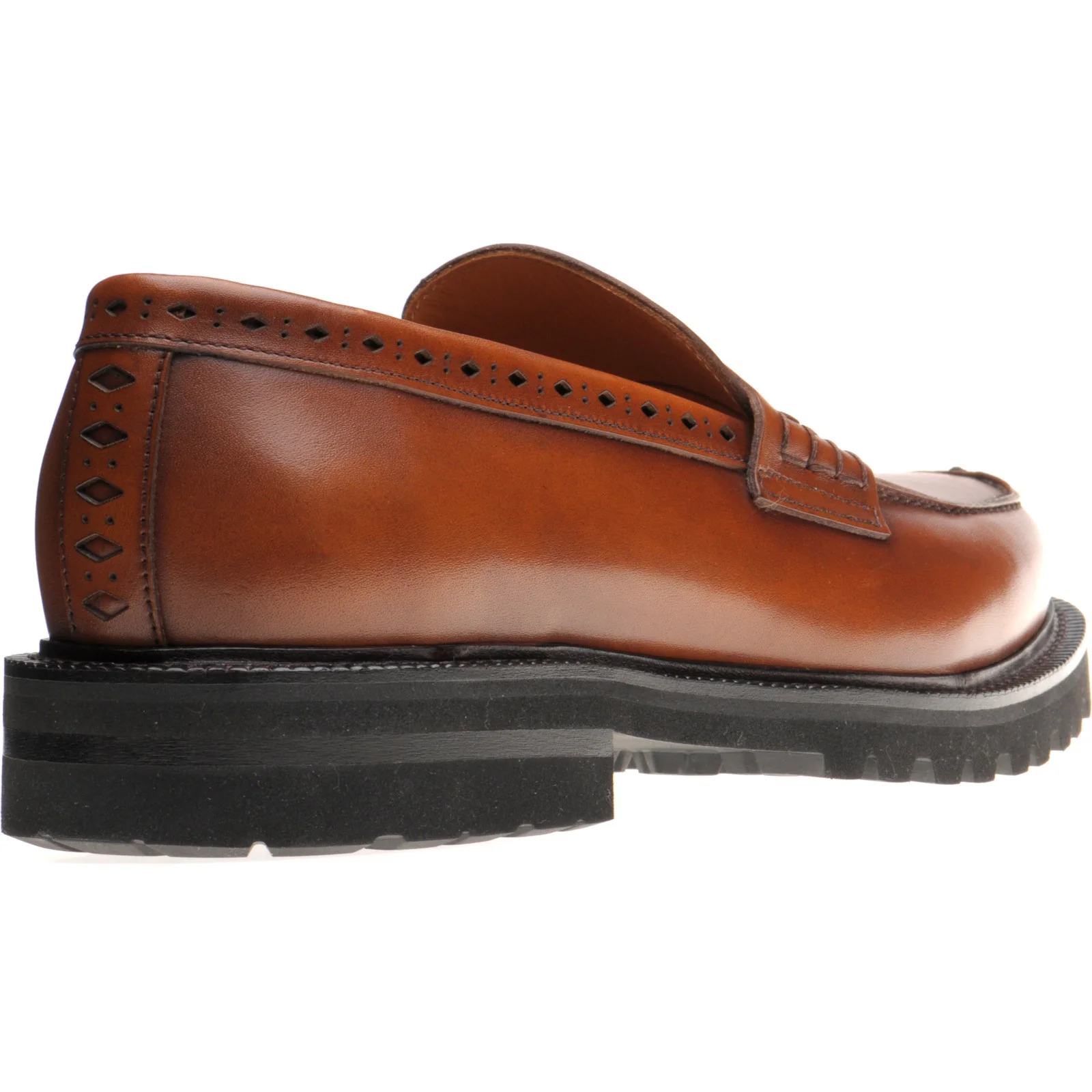 Wildsmith Model 55 mens rubber-soled loafers in british tan calf - Image 4