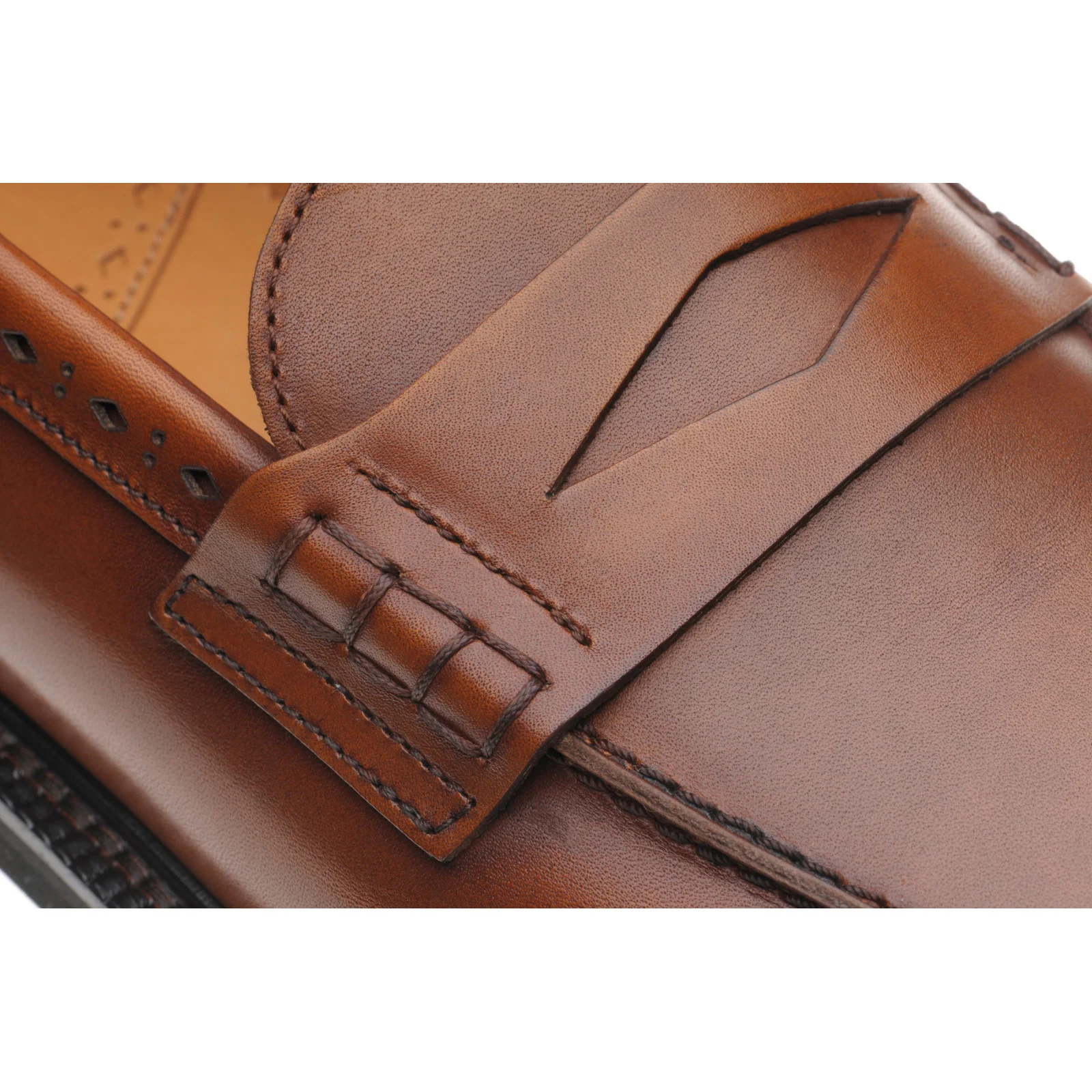 Wildsmith Model 55 mens rubber-soled loafers in british tan calf - Image 5