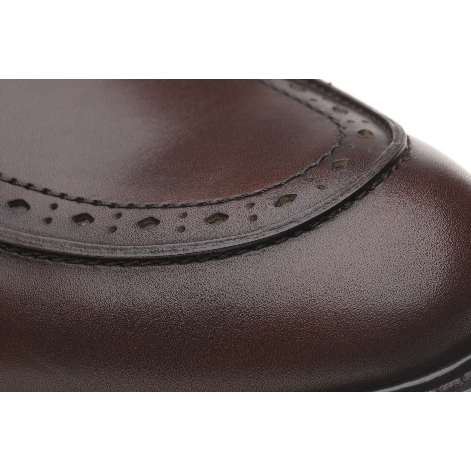 Wildsmith Model 74 mens rubber-soled Derby shoes in dark brown calf - Image 5