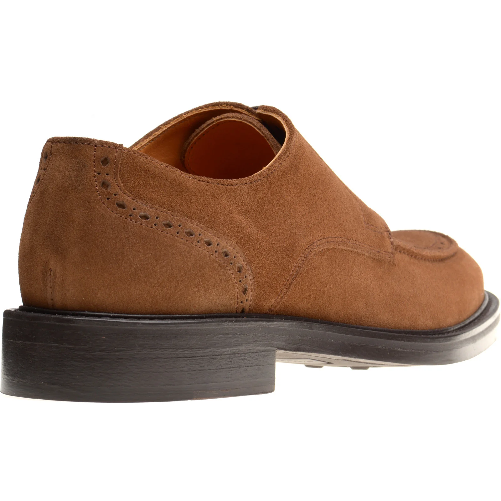 Wildsmith Model 74 mens rubber-soled Derby shoes in tobacco suede - Image 4