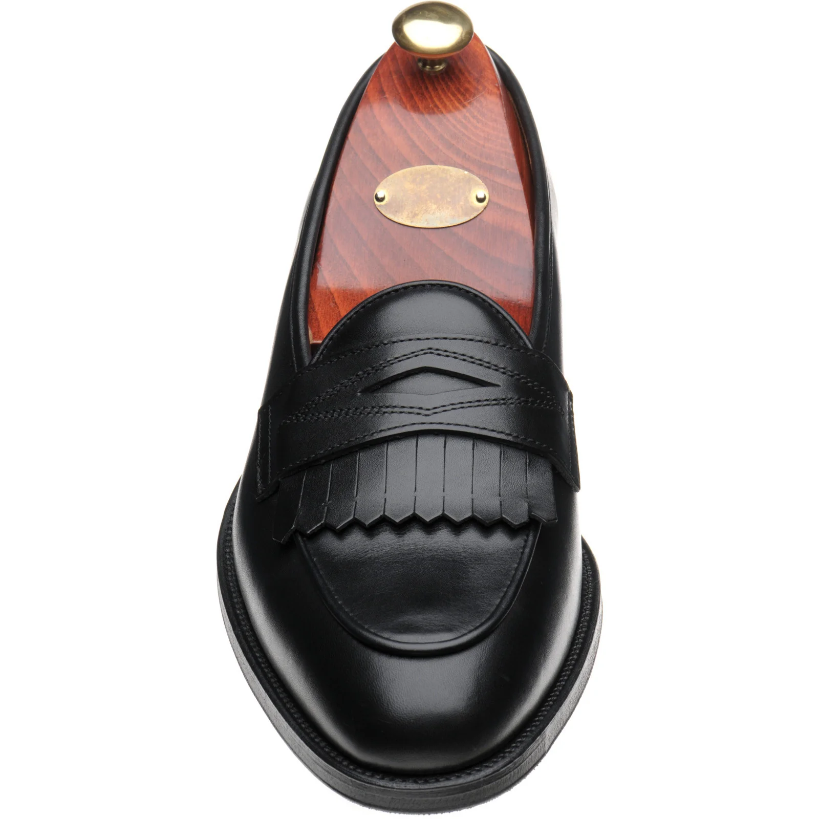 Wildsmith Model 8 mens rubber-soled loafers in black calf - Image 2