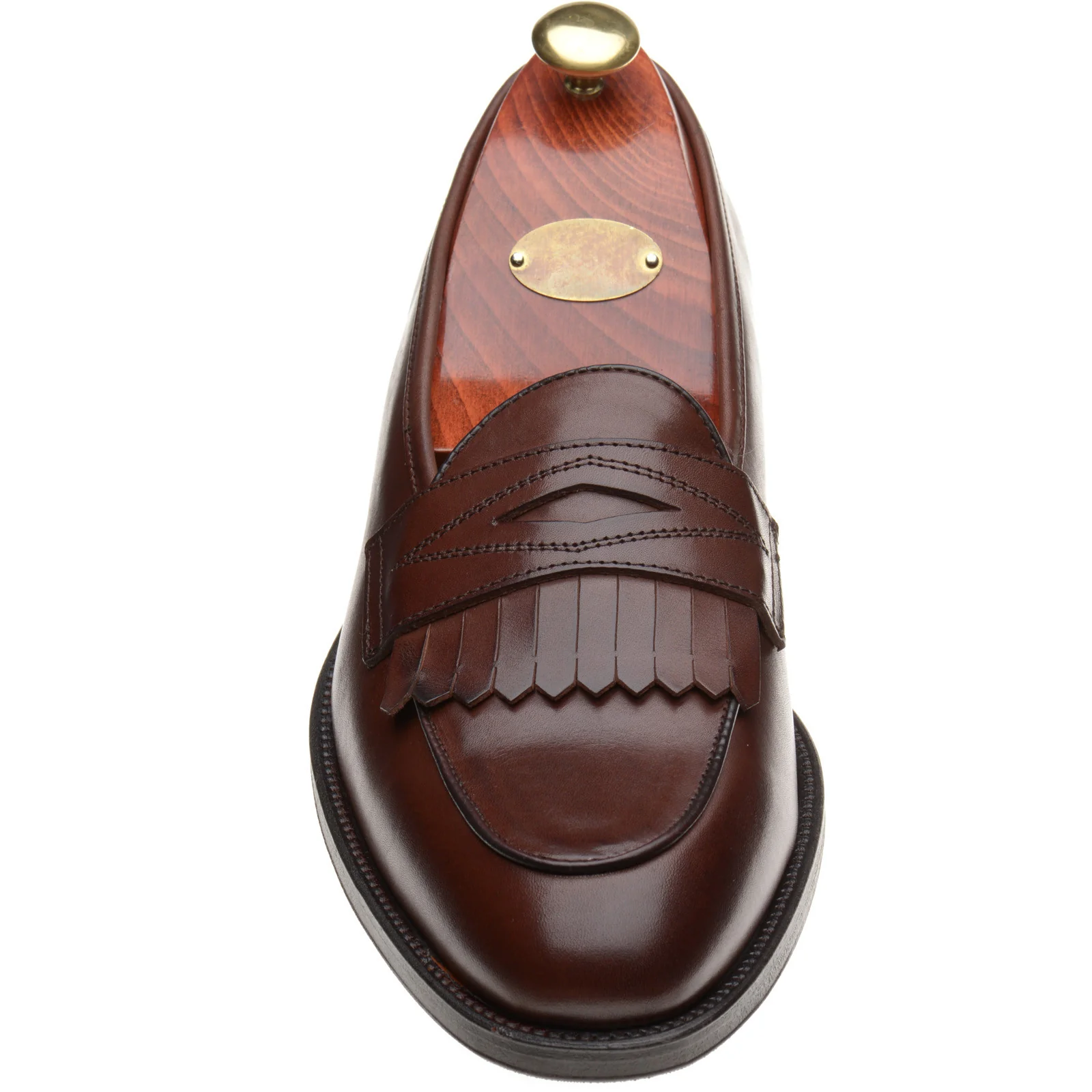 Wildsmith Model 8 mens rubber-soled loafers in conker calf - Image 2
