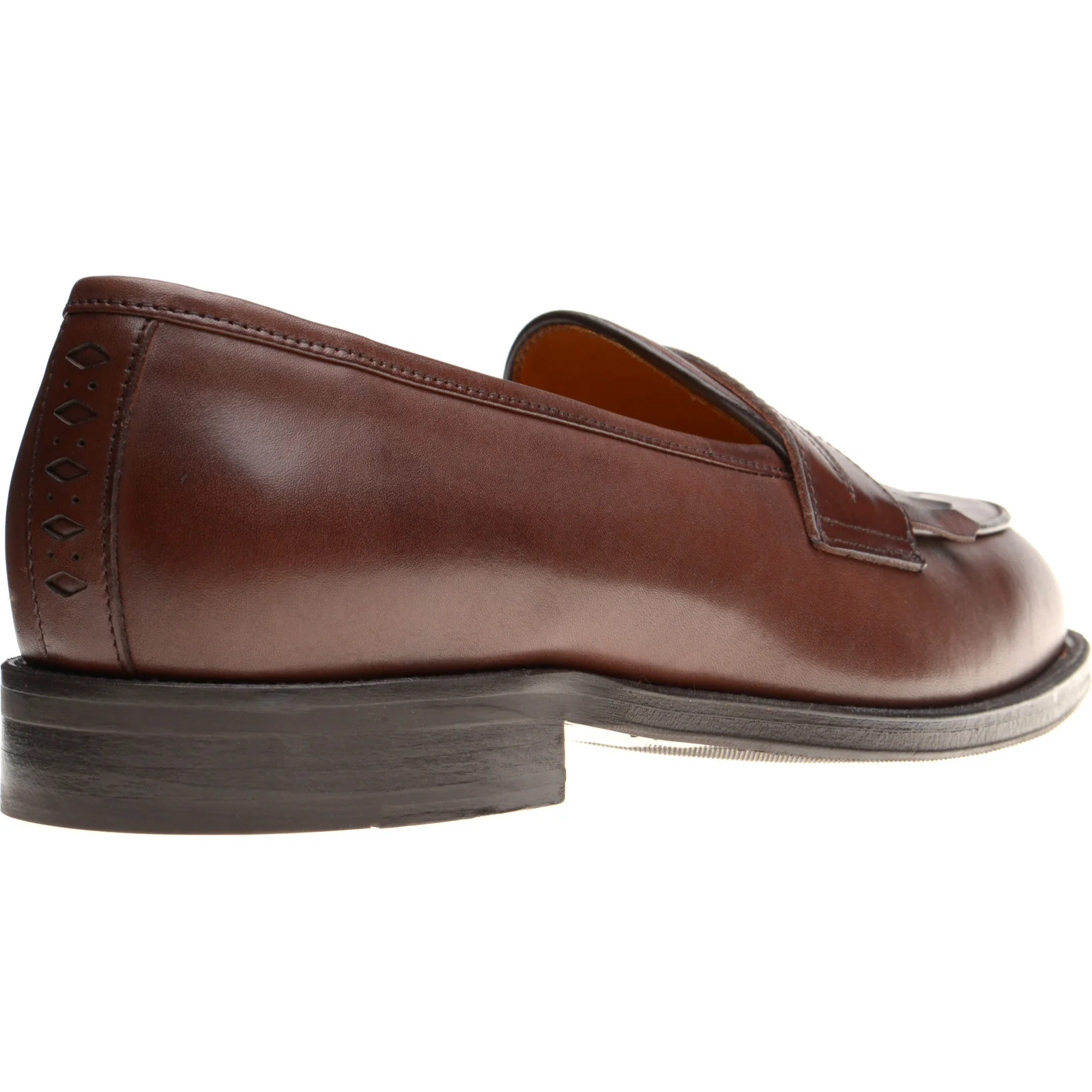 Wildsmith Model 8 mens rubber-soled loafers in conker calf - Image 4