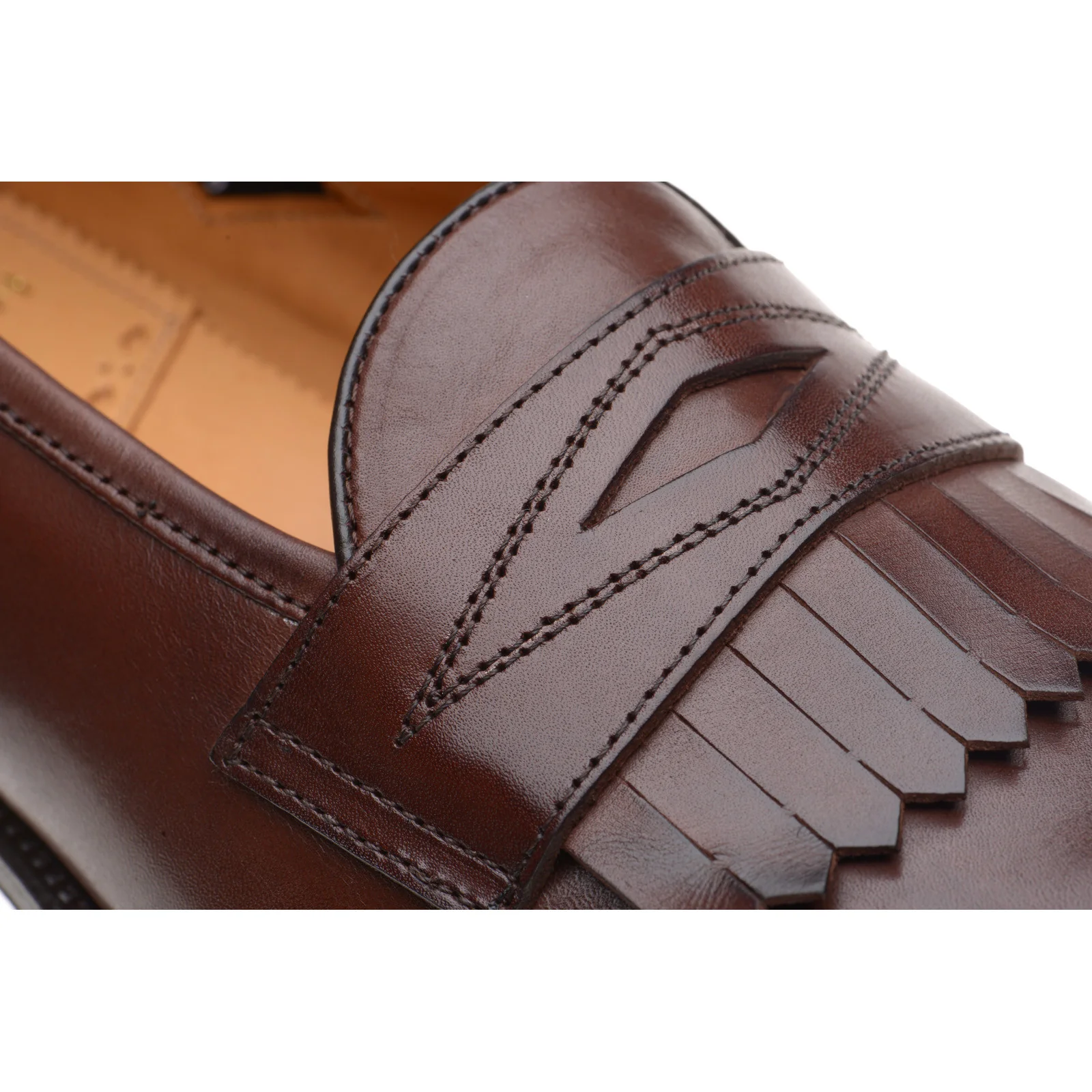 Wildsmith Model 8 mens rubber-soled loafers in conker calf - Image 5