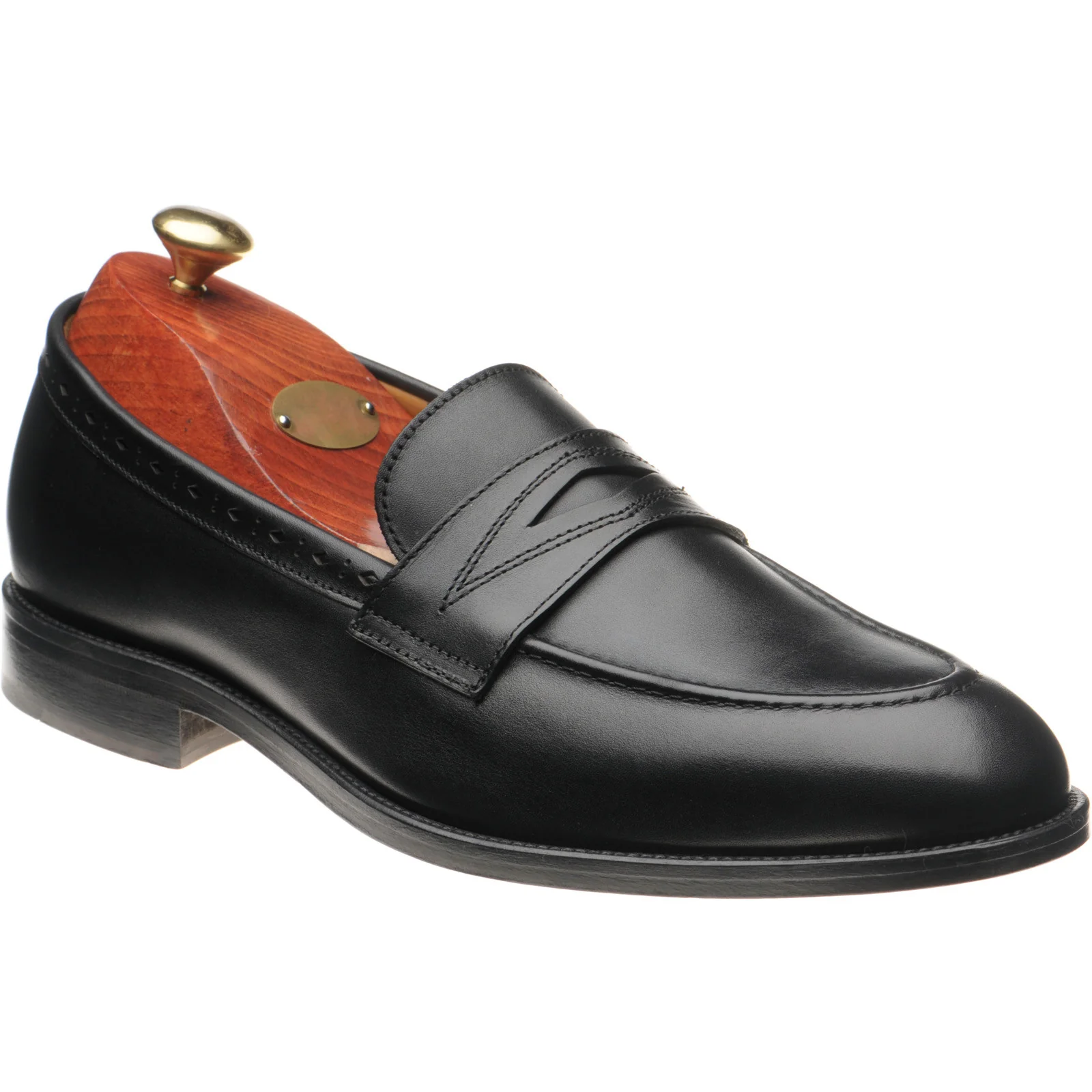 Wildsmith Model 98 mens loafers in black calf (second)