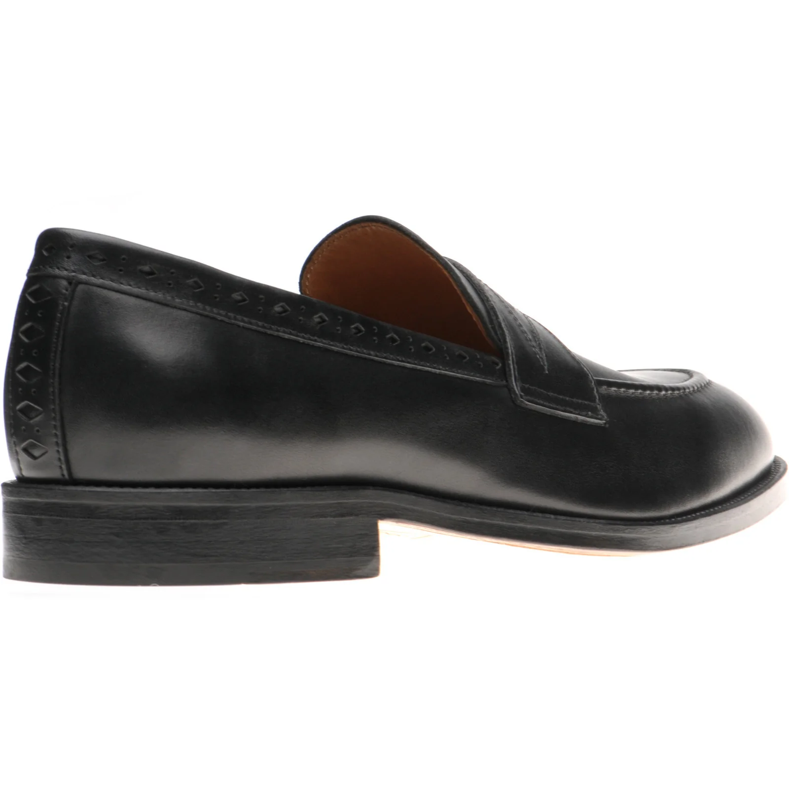 Wildsmith Model 98 mens loafers in black calf (second) - Image 4
