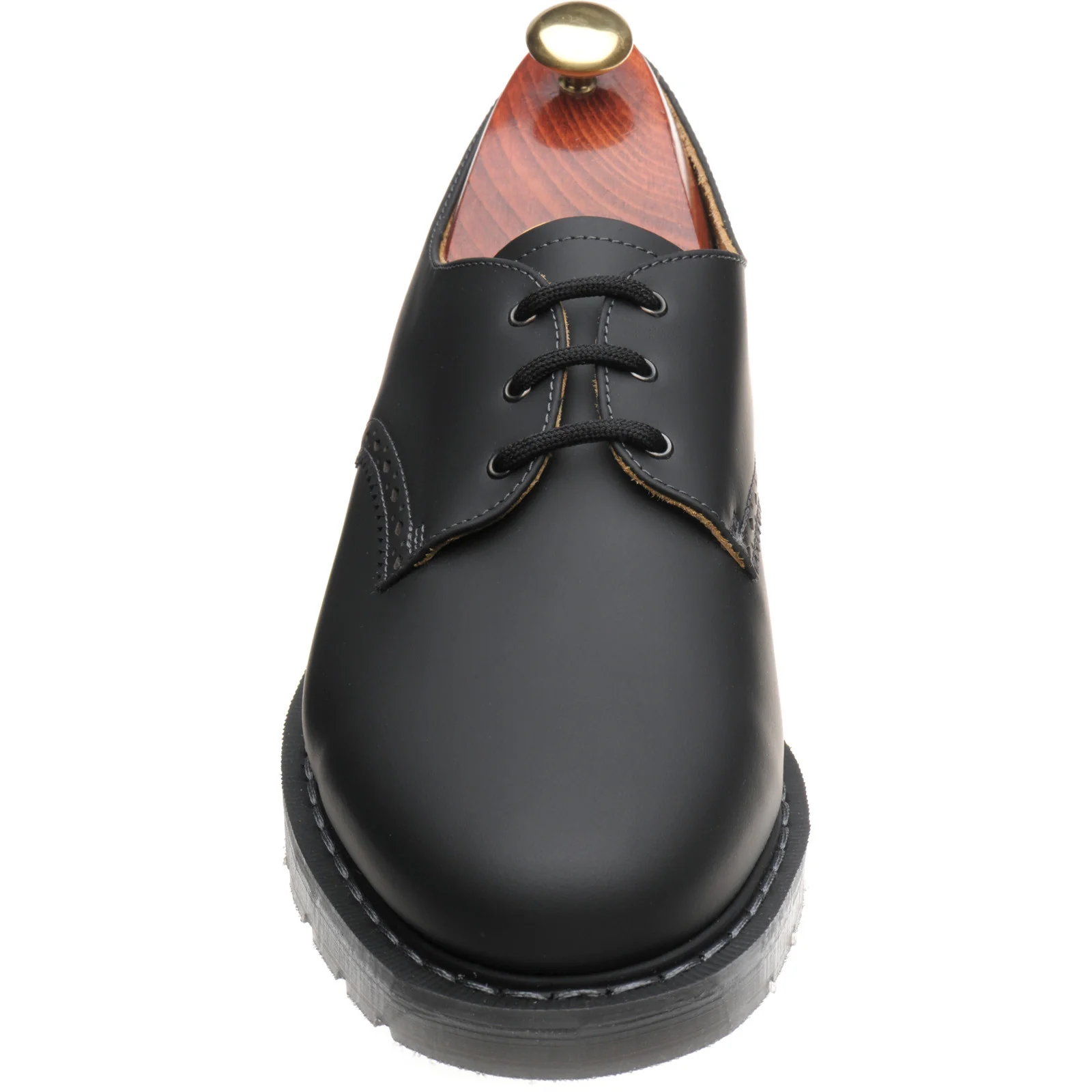Wildsmith Model Gibson mens rubber-soled Derby shoes in black gaucho crazy - Image 2