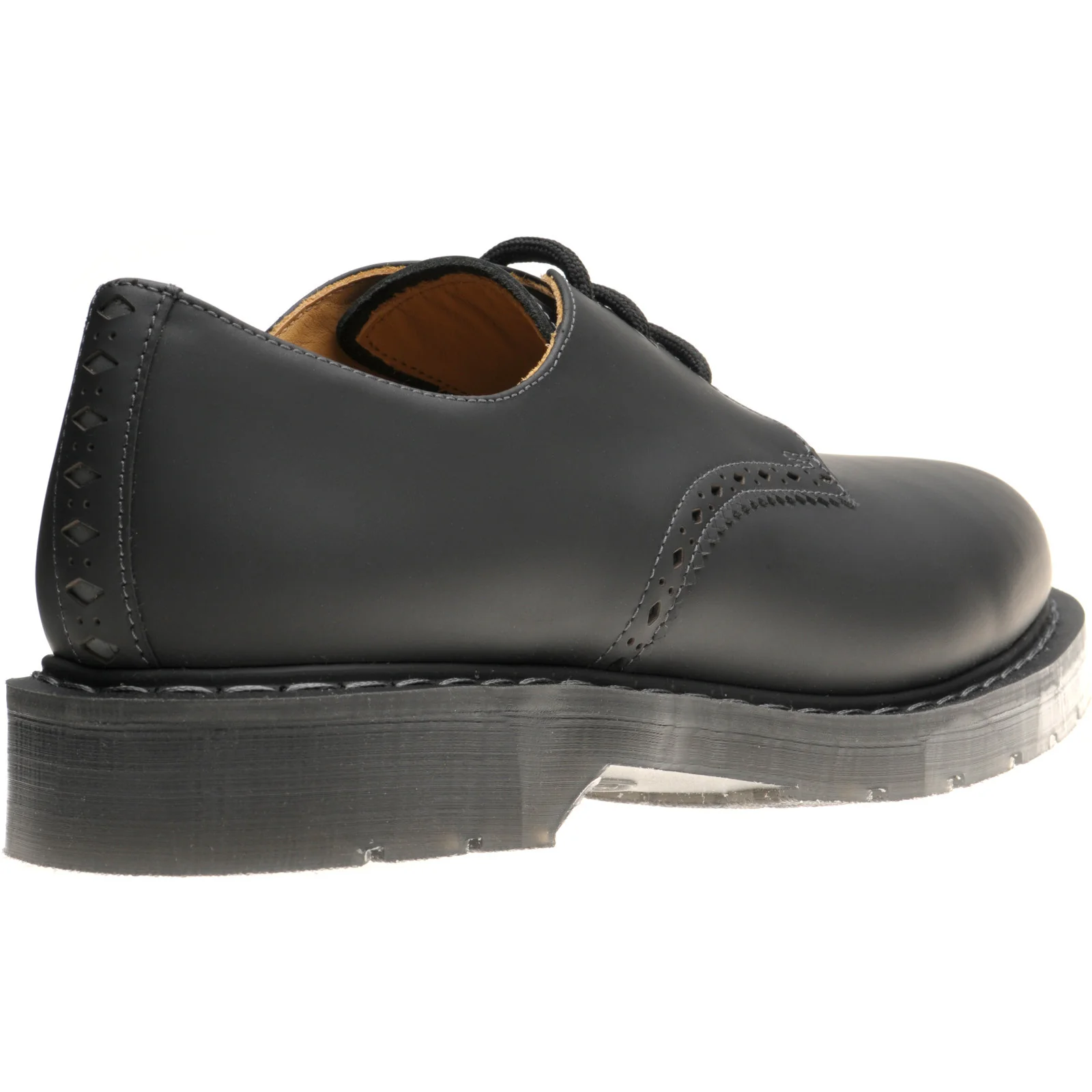 Wildsmith Model Gibson mens rubber-soled Derby shoes in black gaucho crazy - Image 4
