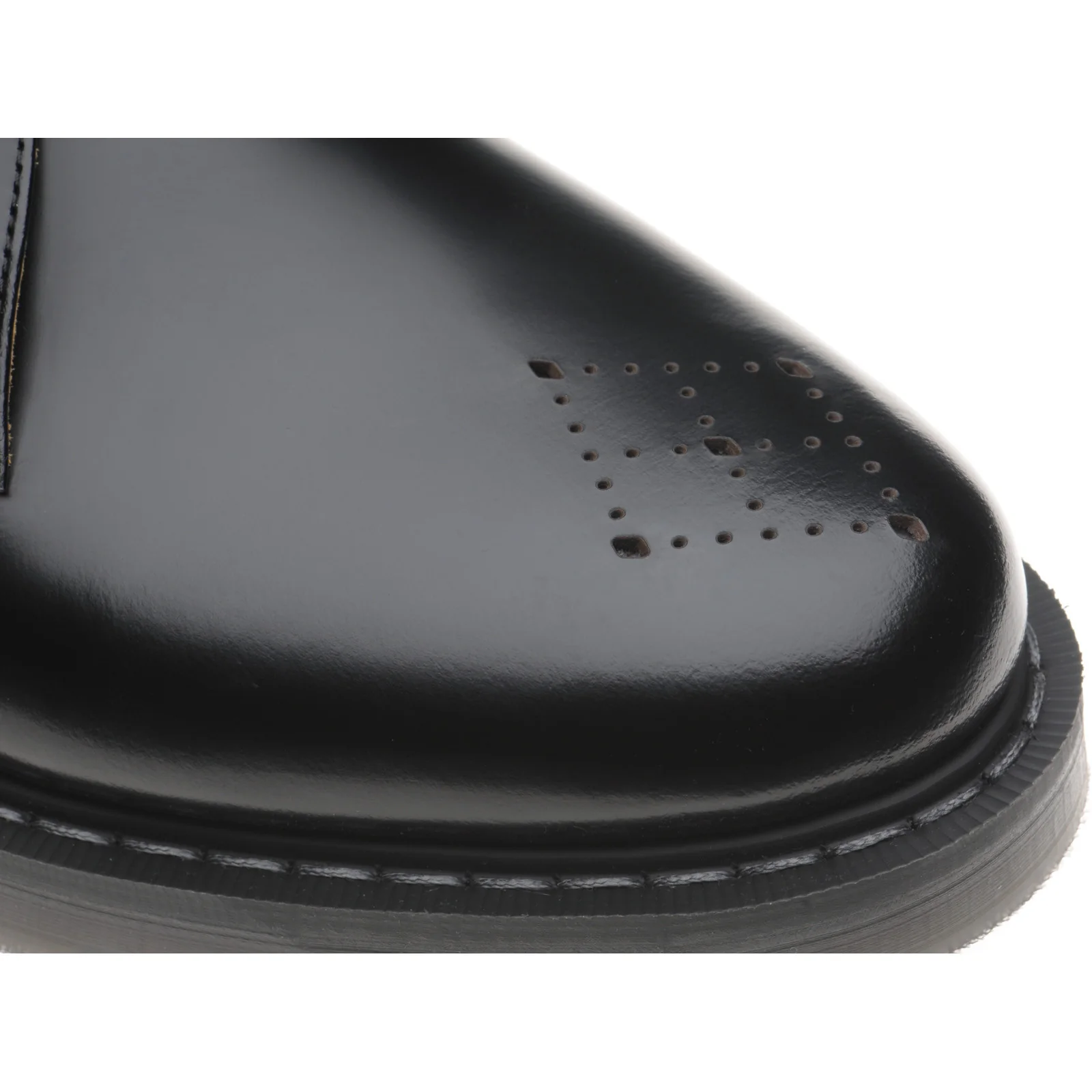 Wildsmith Model Monk mens rubber-soled monk shoes in black hi shine - Image 5