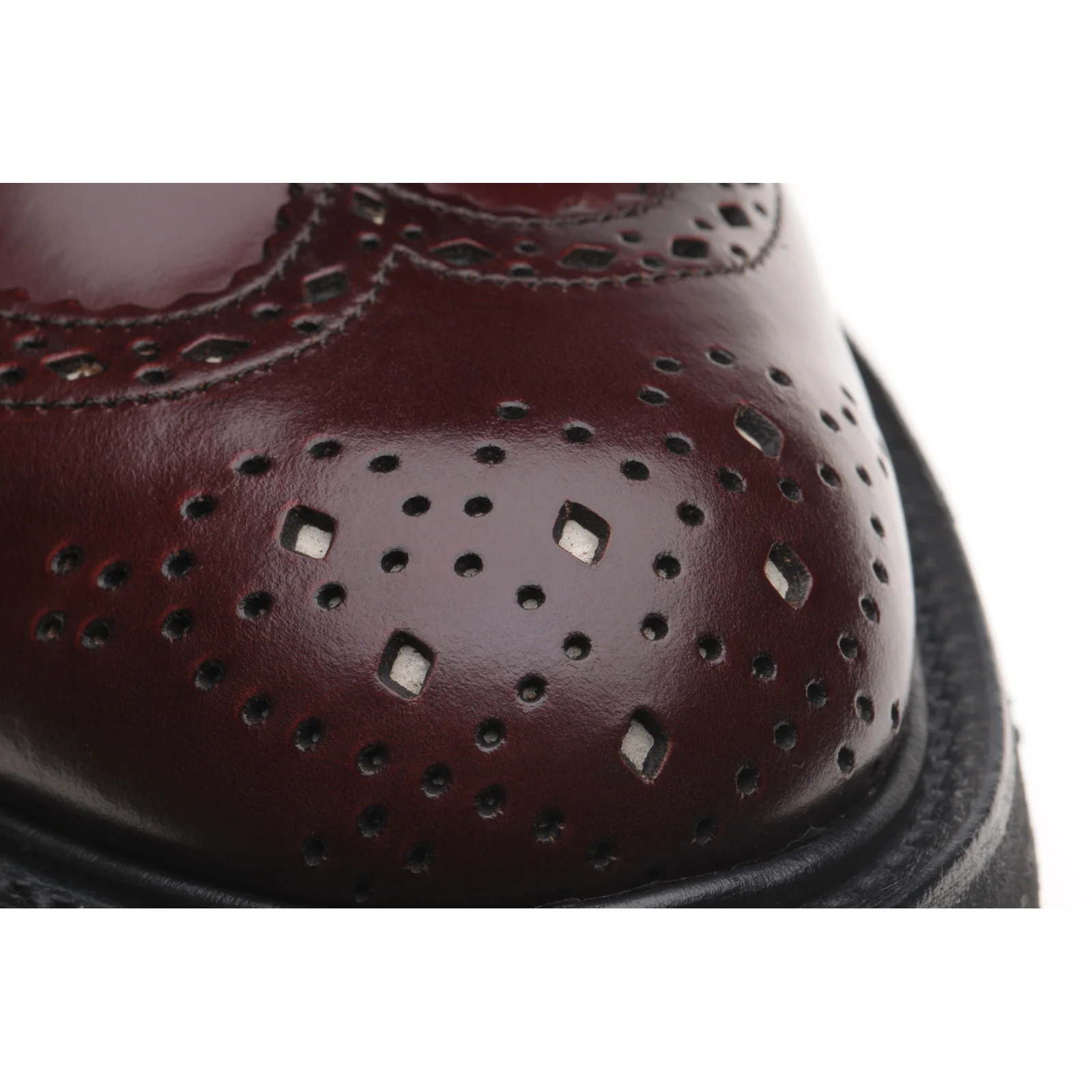 Wildsmith Wildsmith Bourton LW mens brogues in burgundy polished - Image 5