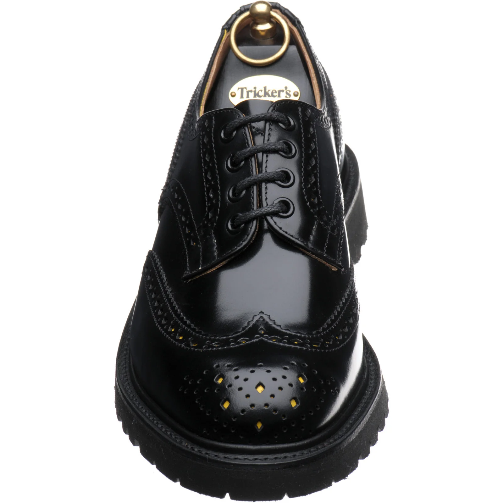 Wildsmith Wildsmith Bourton LW mens rubber-soled brogues in black polished - Image 2