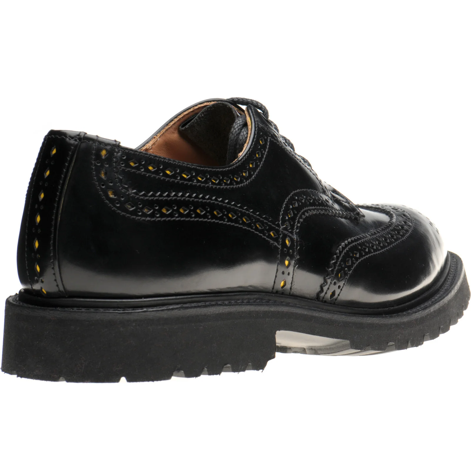Wildsmith Wildsmith Bourton LW mens rubber-soled brogues in black polished - Image 4