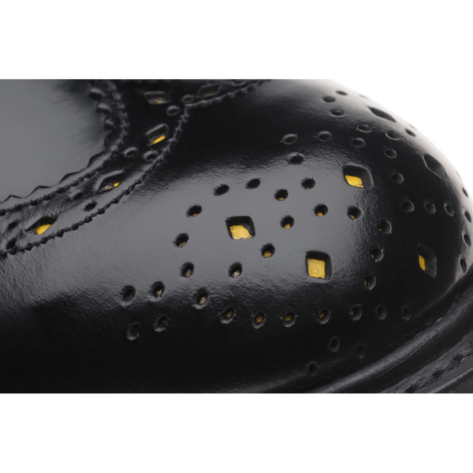 Wildsmith Wildsmith Bourton LW mens rubber-soled brogues in black polished - Image 5