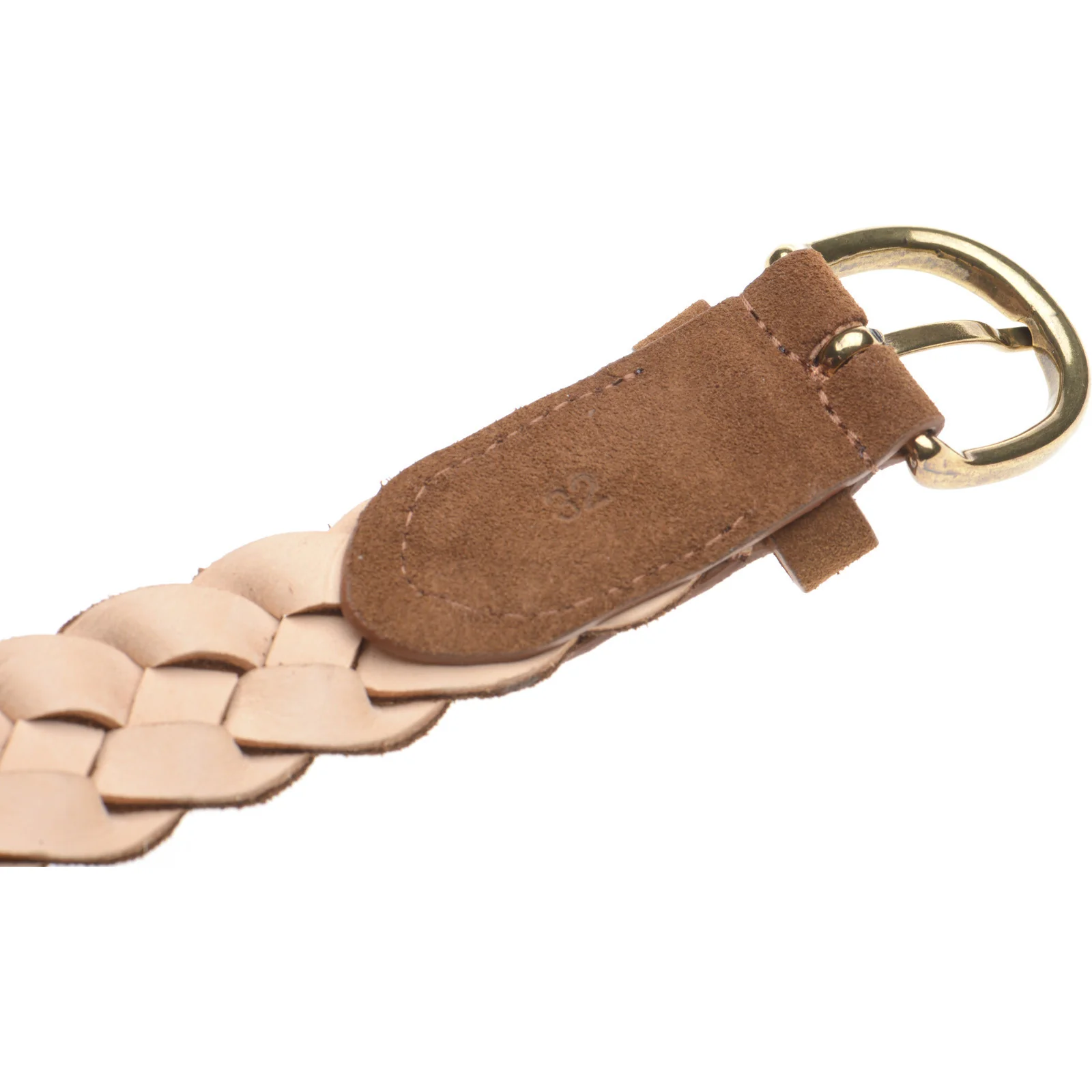 Wildsmith Braided Belt in tan suede - Image 4