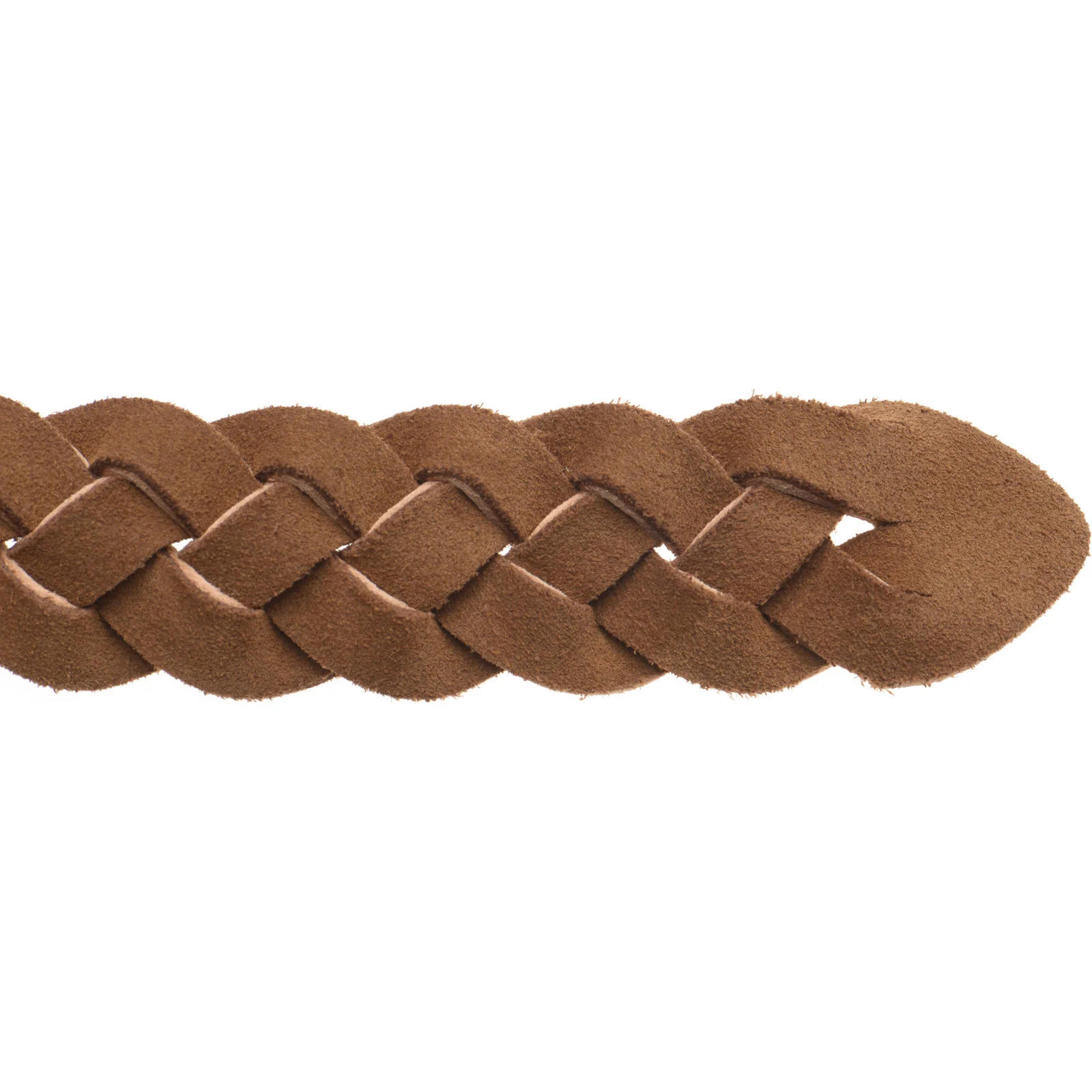 Wildsmith Braided Belt in tan suede - Image 5