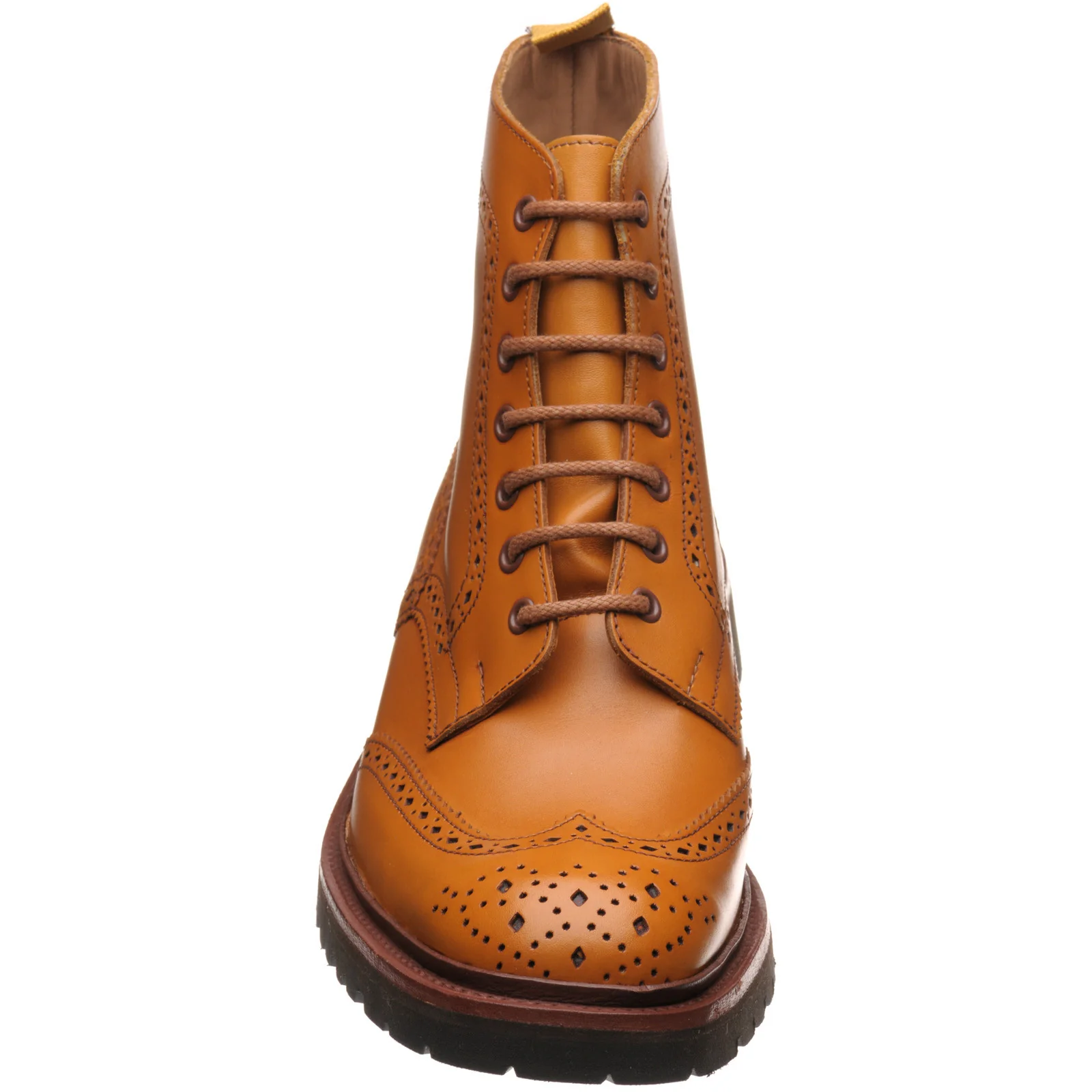 Wildsmith Wildsmith Stow LW mens rubber-soled brogue boots in acorn antique - Image 2