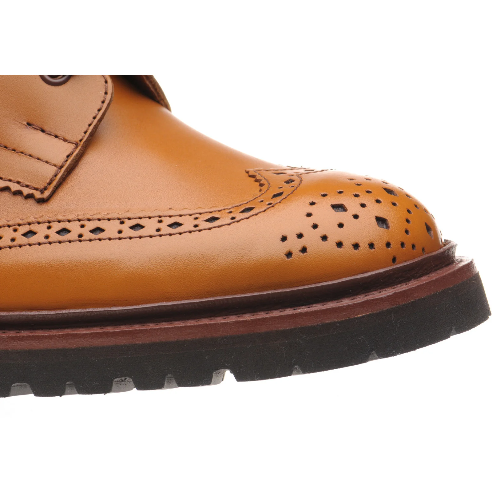 Wildsmith Wildsmith Stow LW mens rubber-soled brogue boots in acorn antique - Image 5