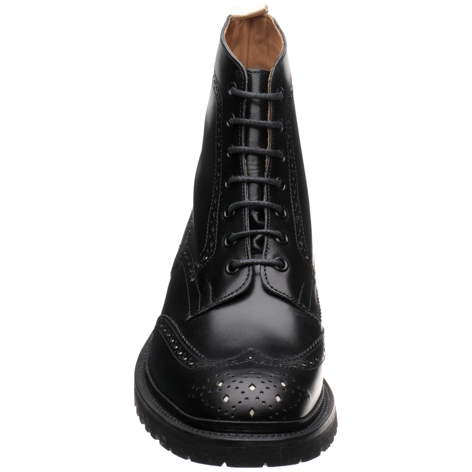 Wildsmith Wildsmith Stow LW mens rubber-soled brogue boots in black calf - Image 2