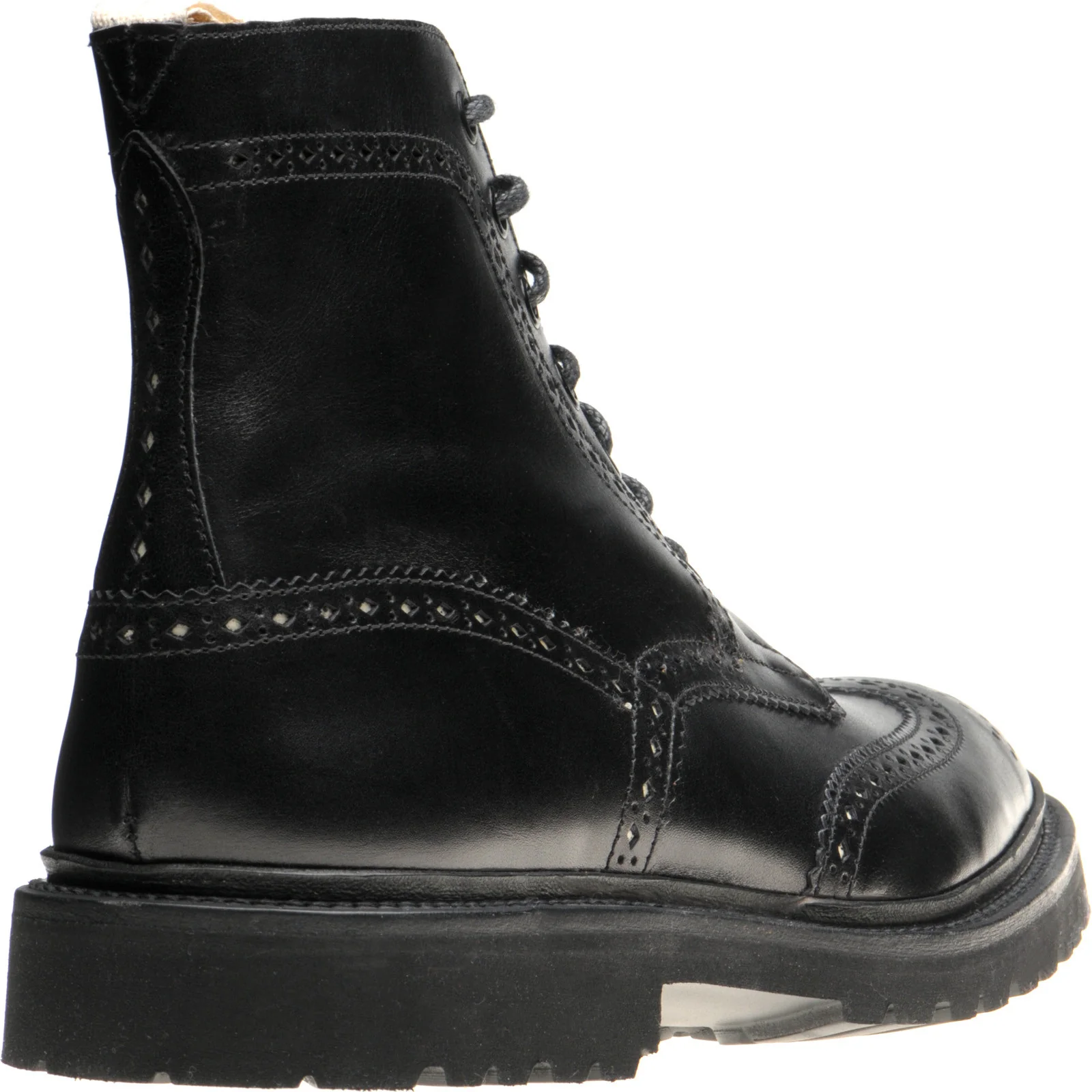 Wildsmith Wildsmith Stow LW mens rubber-soled brogue boots in black calf - Image 4