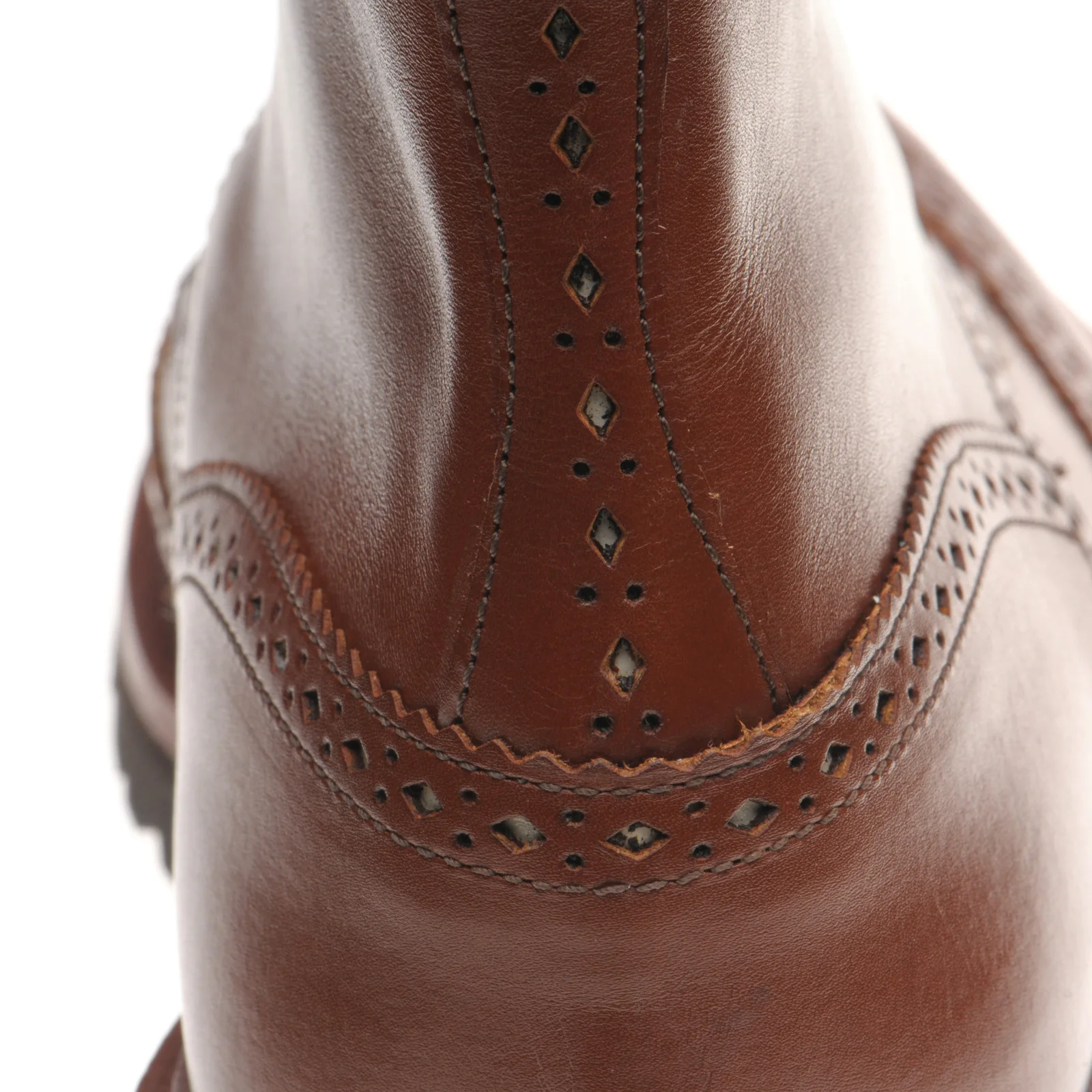 Wildsmith Wildsmith Stow LW mens rubber-soled brogue boots in marron antique - Image 5