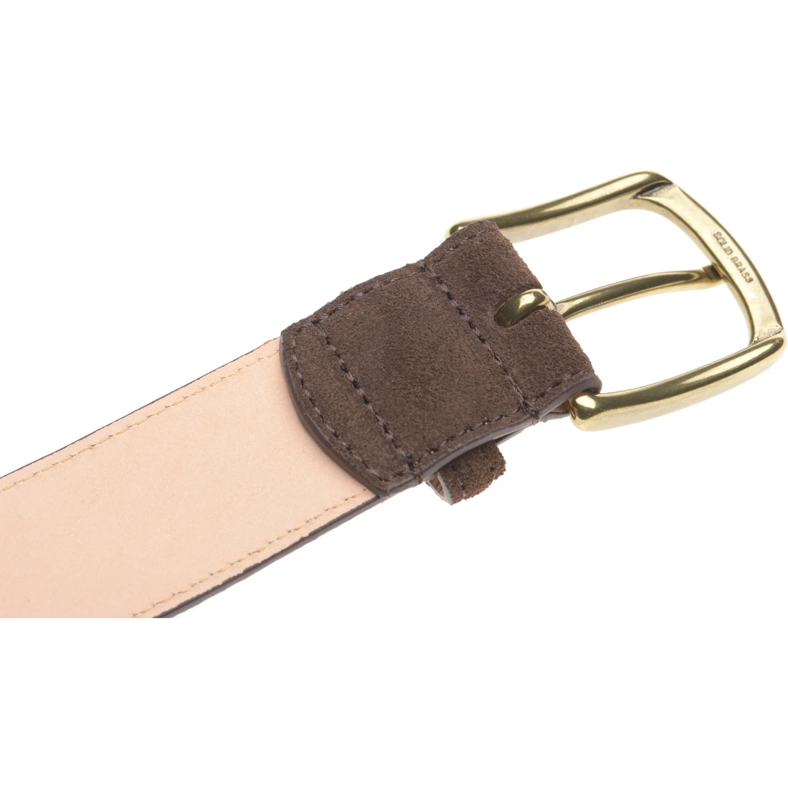 Wildsmith Suede Belt in dark brown suede - Image 4
