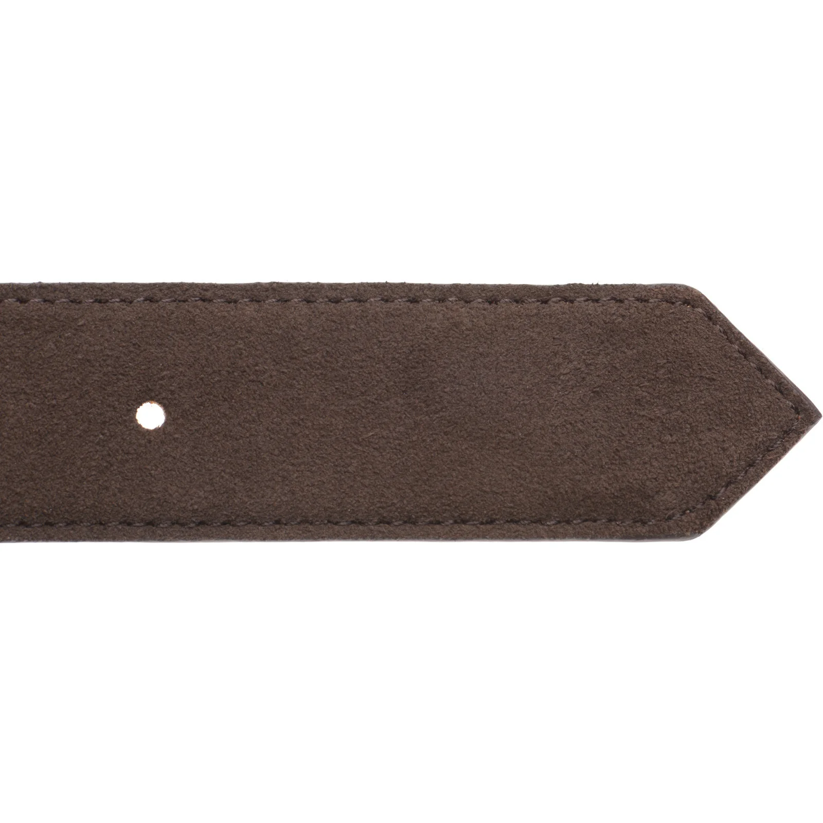 Wildsmith Suede Belt in dark brown suede - Image 5