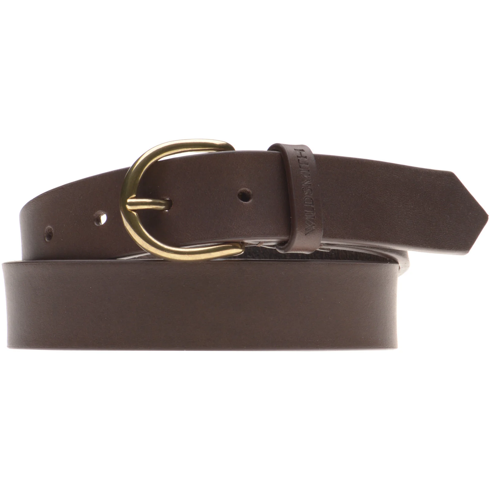Wildsmith Vegetable Tanned Belt in dark brown